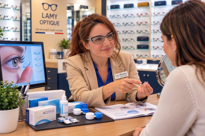 Lentilles de contact chez Lamy Optique
