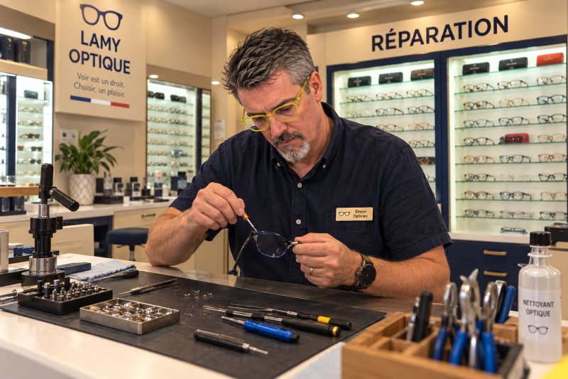 Réparation / Rénovation Monture chez Lamy Optique